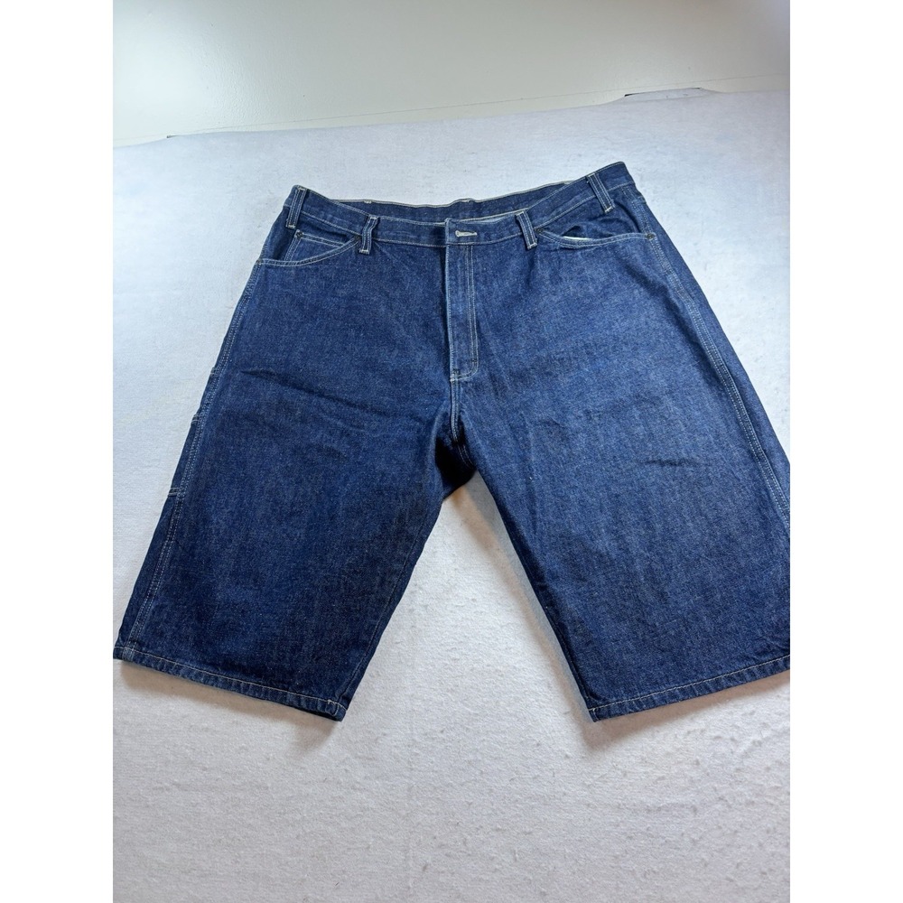 Dickies Mens Size 40x13 Loose Fit Denim Blue Carpenter Shorts Work
